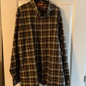 Walls Plaid Shirt with Black, Brown, and Tan